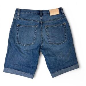 Everlane The Summer Jean Custom Cutoff Shorts Women's 24 Mid Rise Medium Wash